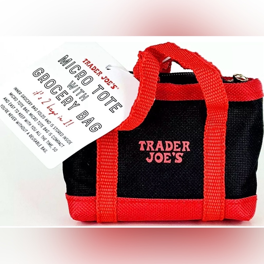 Trader Joe's Red and Black Micro Tote